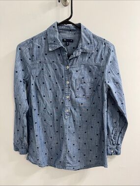 Gap Polka Dot Denim Shirt